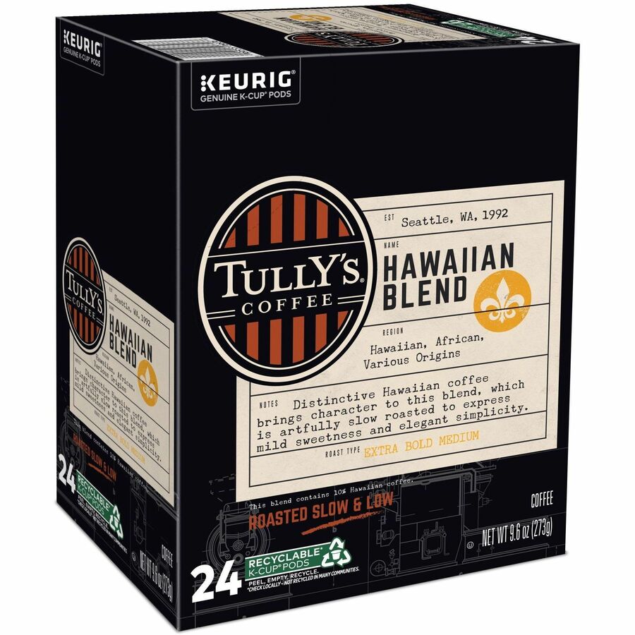 Tully's K-Cup, Pod Hawaiian Blend Coffee