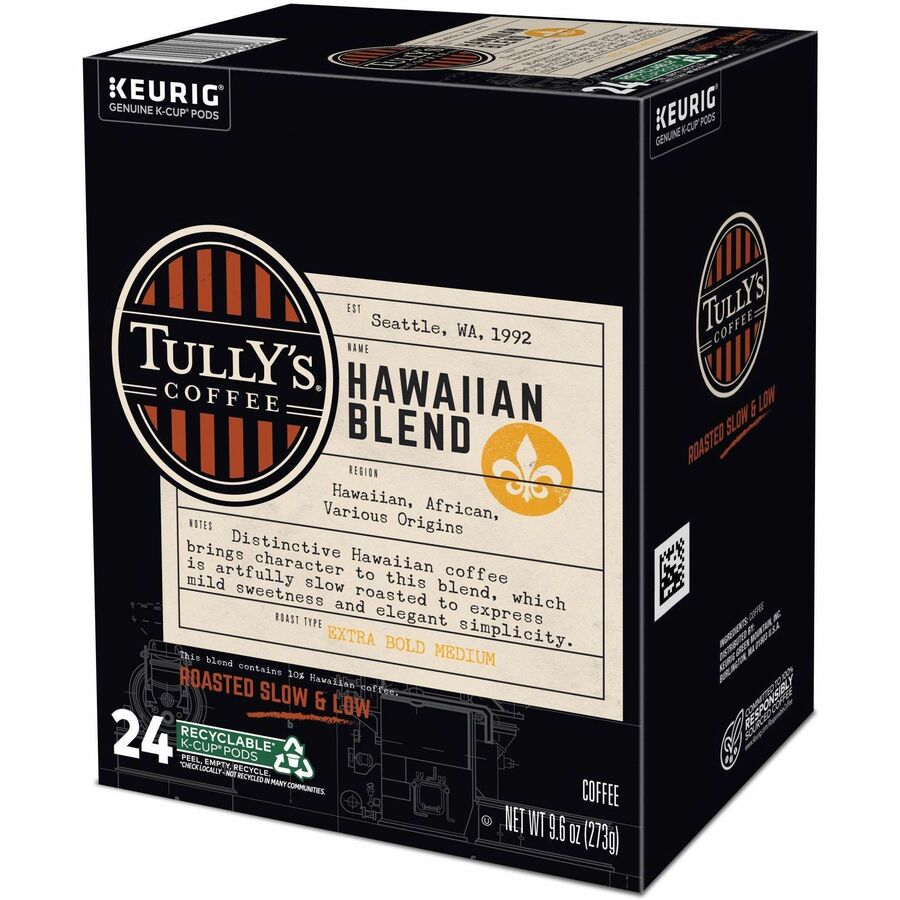 Tully's K-Cup, Pod Hawaiian Blend Coffee