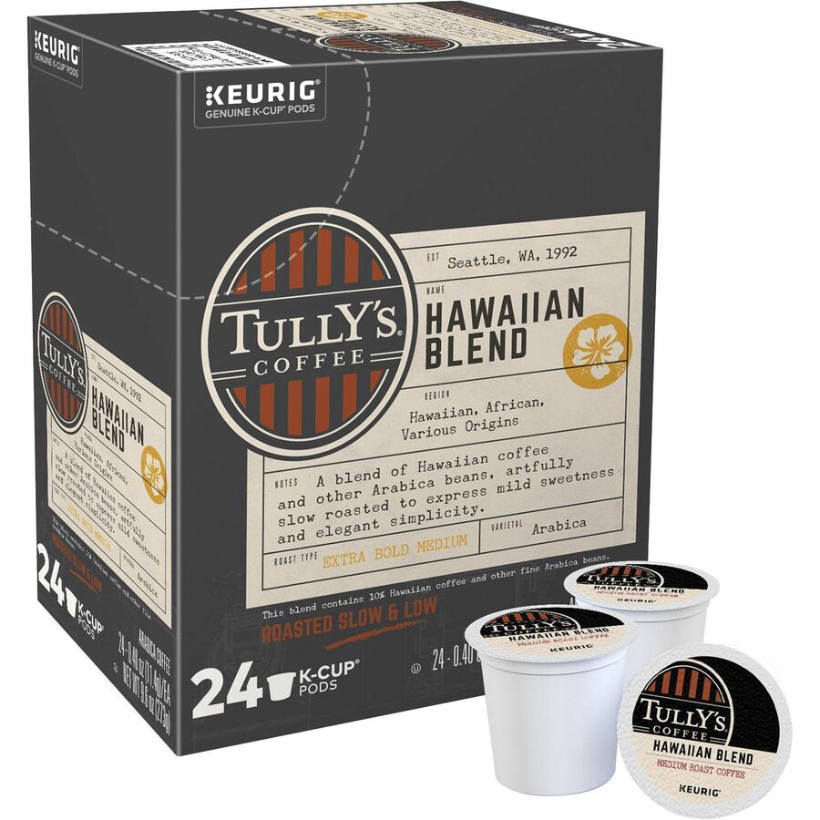 Tully's K-Cup, Pod Hawaiian Blend Coffee