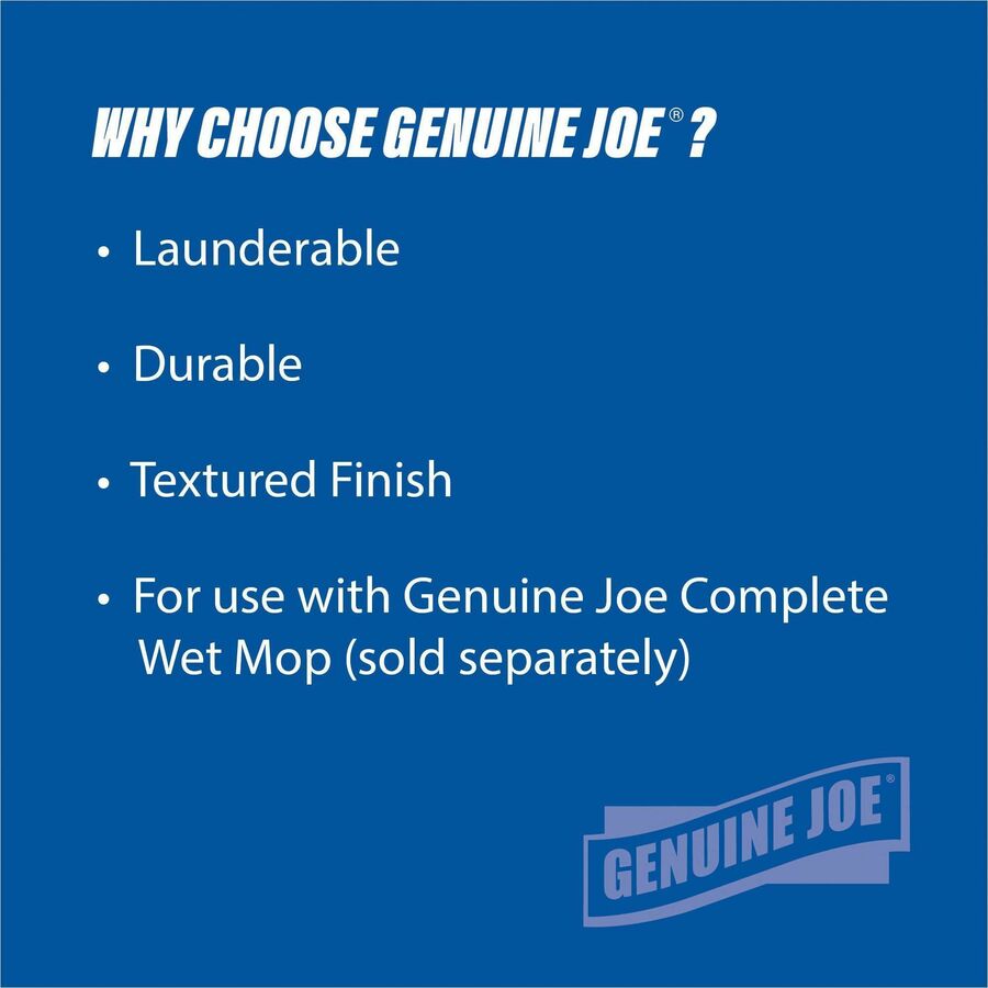 Genuine Joe Microfiber Wet Mophead Refill