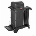 Rubbermaid Commercial High Security Executive Janitor Cleaning Cart