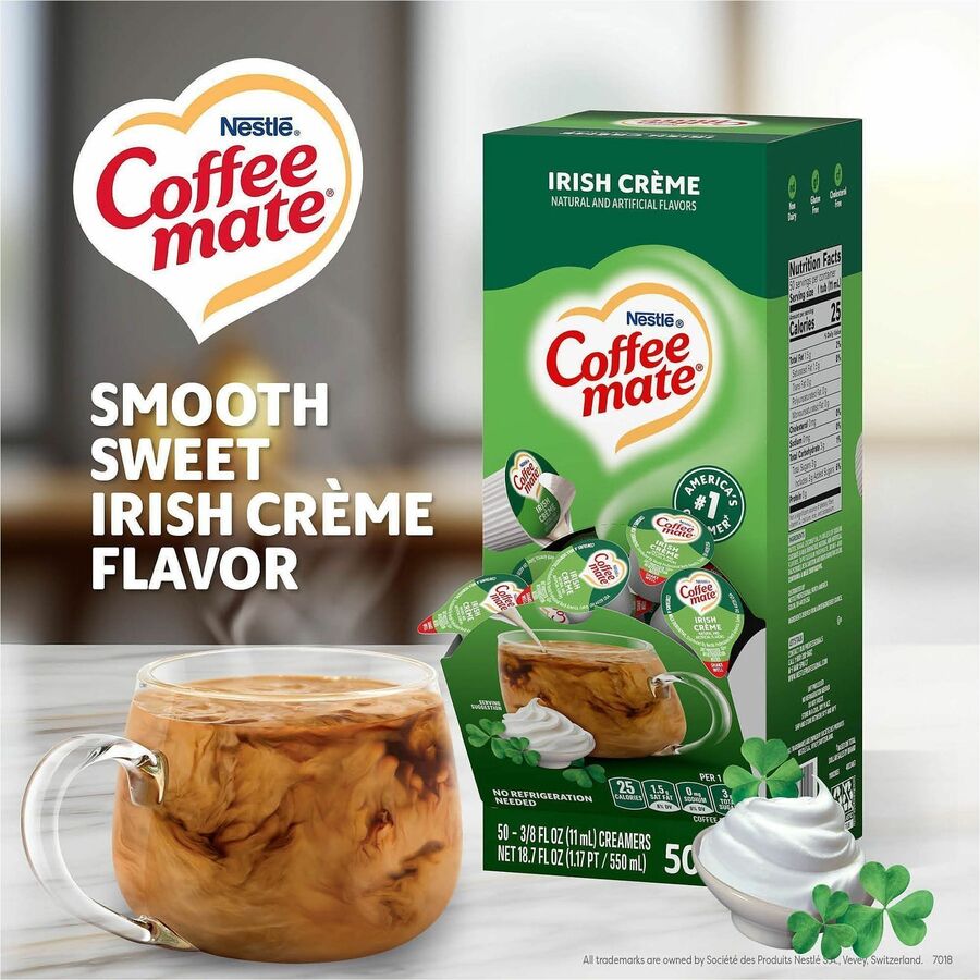 Coffee mate Irish Creme Nondairy Liquid Creamer Singles