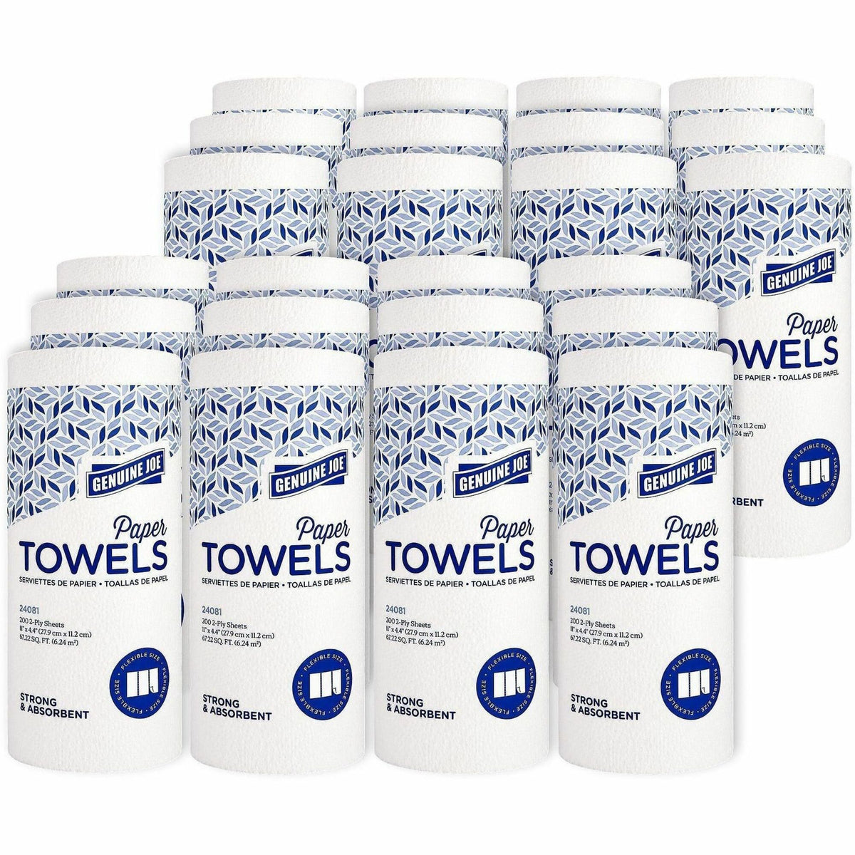 Genuine Joe Kitchen Roll Flexible Size Towels