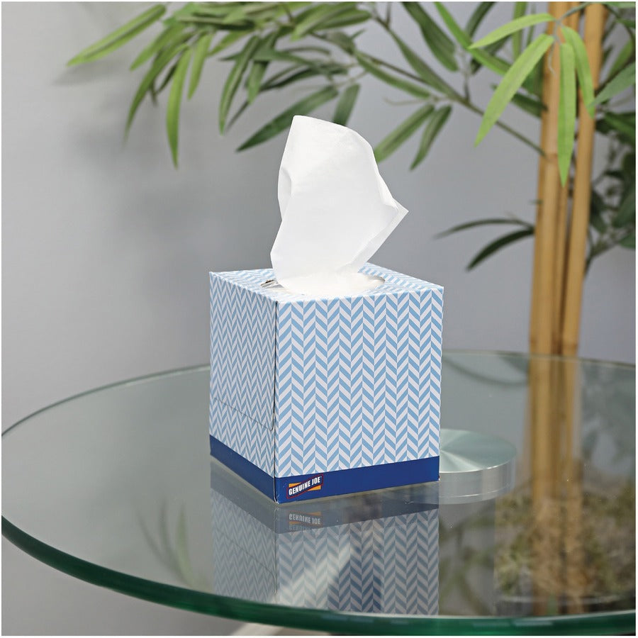 Genuine Joe Cube Box Facial Tissue
