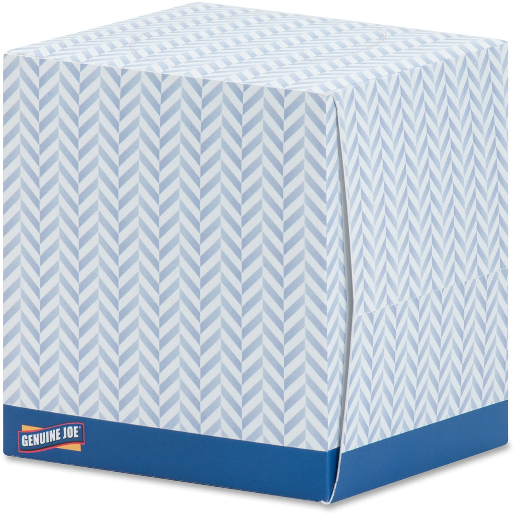 Genuine Joe Cube Box Facial Tissue