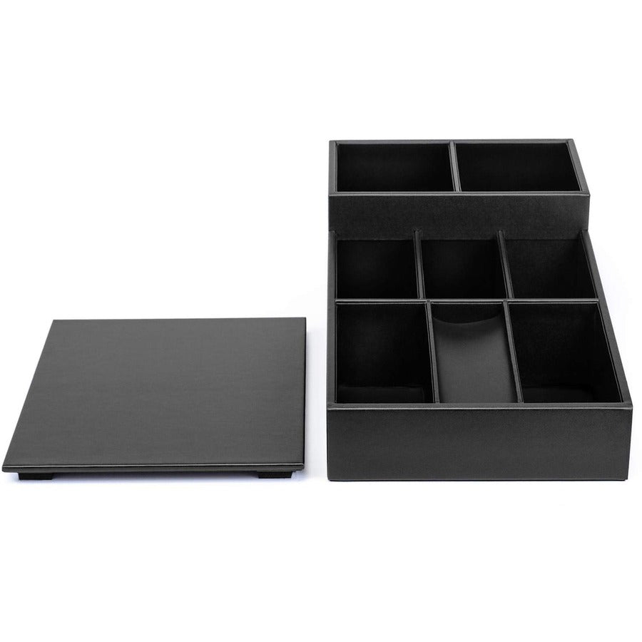 Dacasso Classic Leather Coffee Condiment Organizer