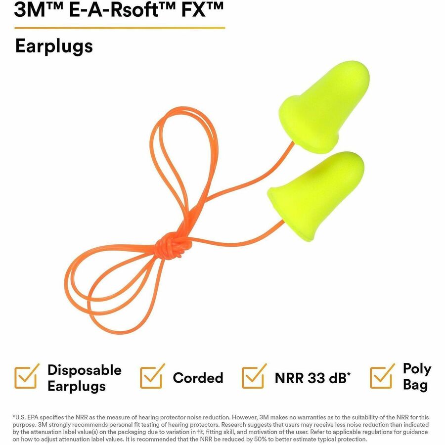 E-A-R soft FX Corded Earplugs