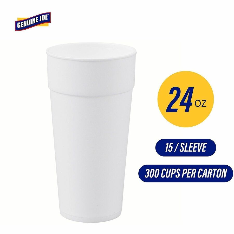 Genuine Joe 24 oz Foam Cups