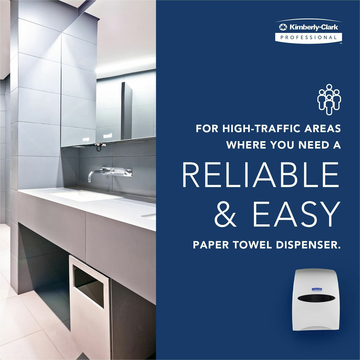 Kimberly-Clark Professional Sanitouch Manual Hard Roll Towel Dispenser