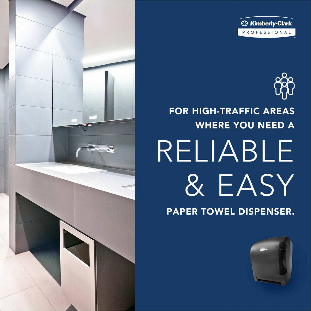 Kimberly-Clark Professional Lev-R-Matic Manual Hard Roll Towel Dispenser