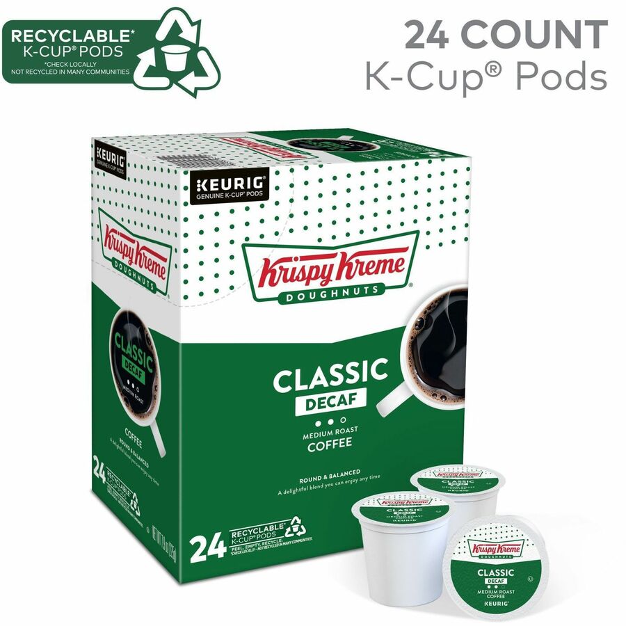 Krispy Kreme K-Cup, Pod Classic Decaf Coffee