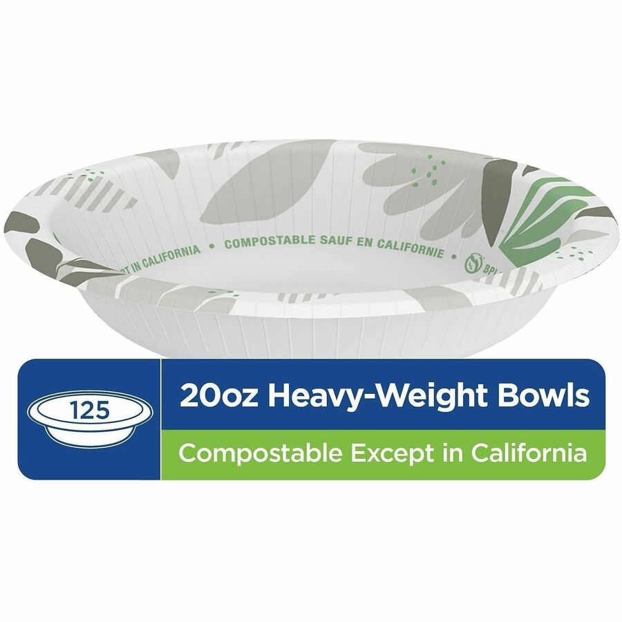 Dixie Ultra® Pathways 20 oz Heavyweight Paper Bowls by GP Pro