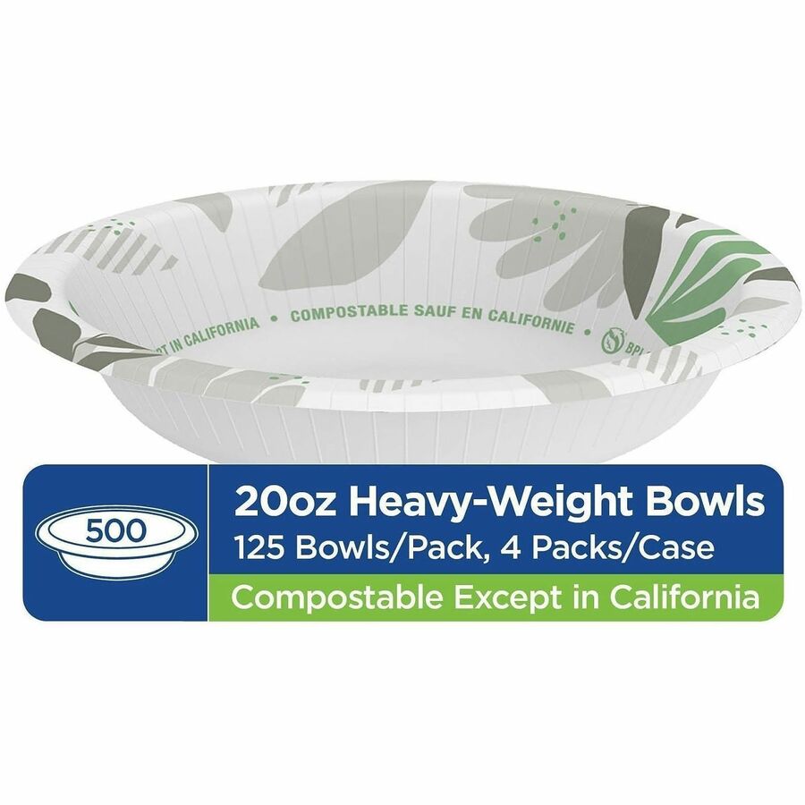 Dixie Ultra® Pathways 20 oz Heavyweight Paper Bowls by GP Pro