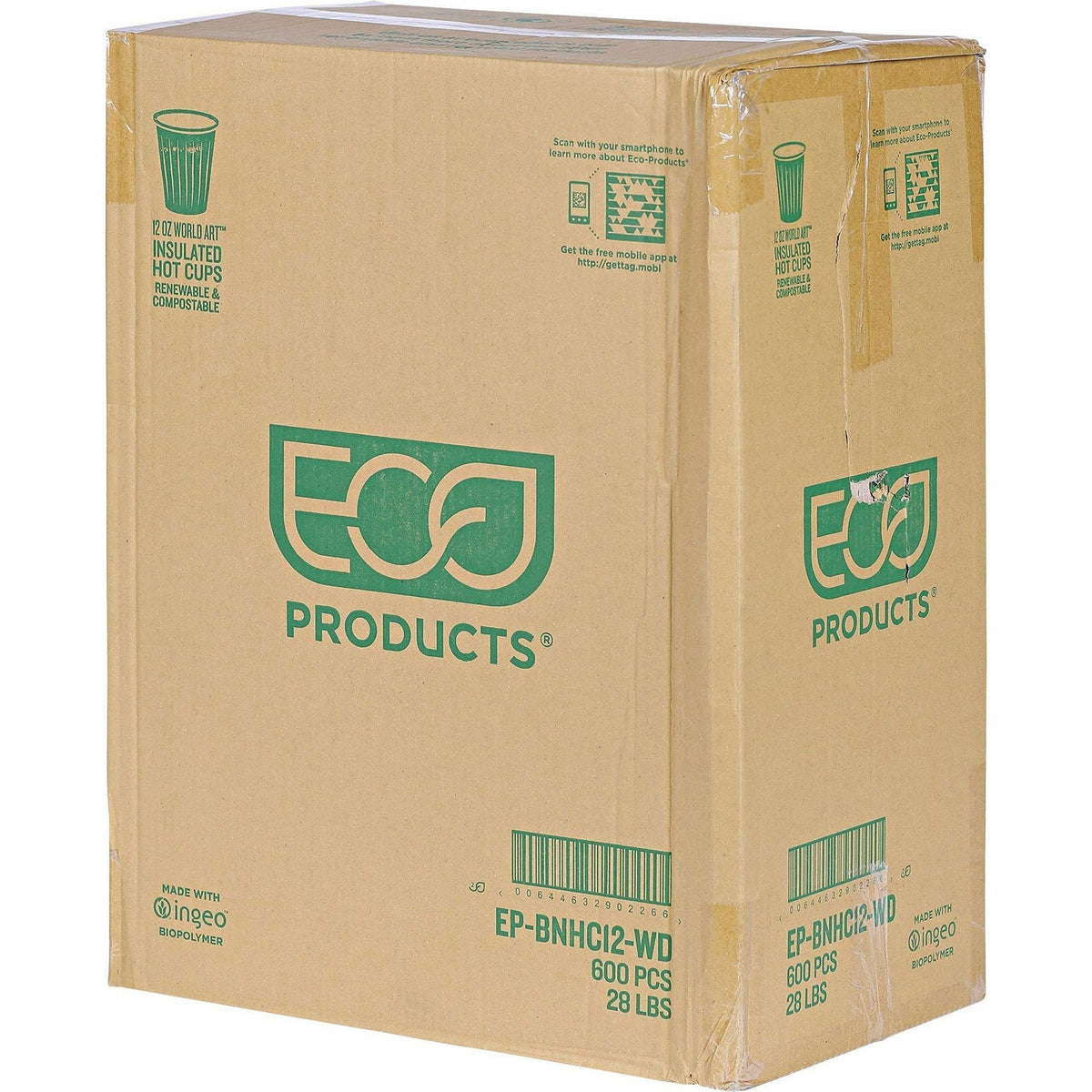 Eco-Products 12 oz World Art Insulated Hot Beverage Cups