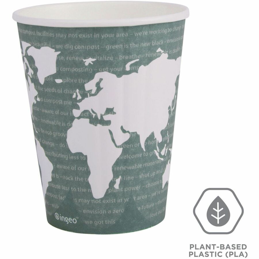 Eco-Products 12 oz World Art Insulated Hot Beverage Cups