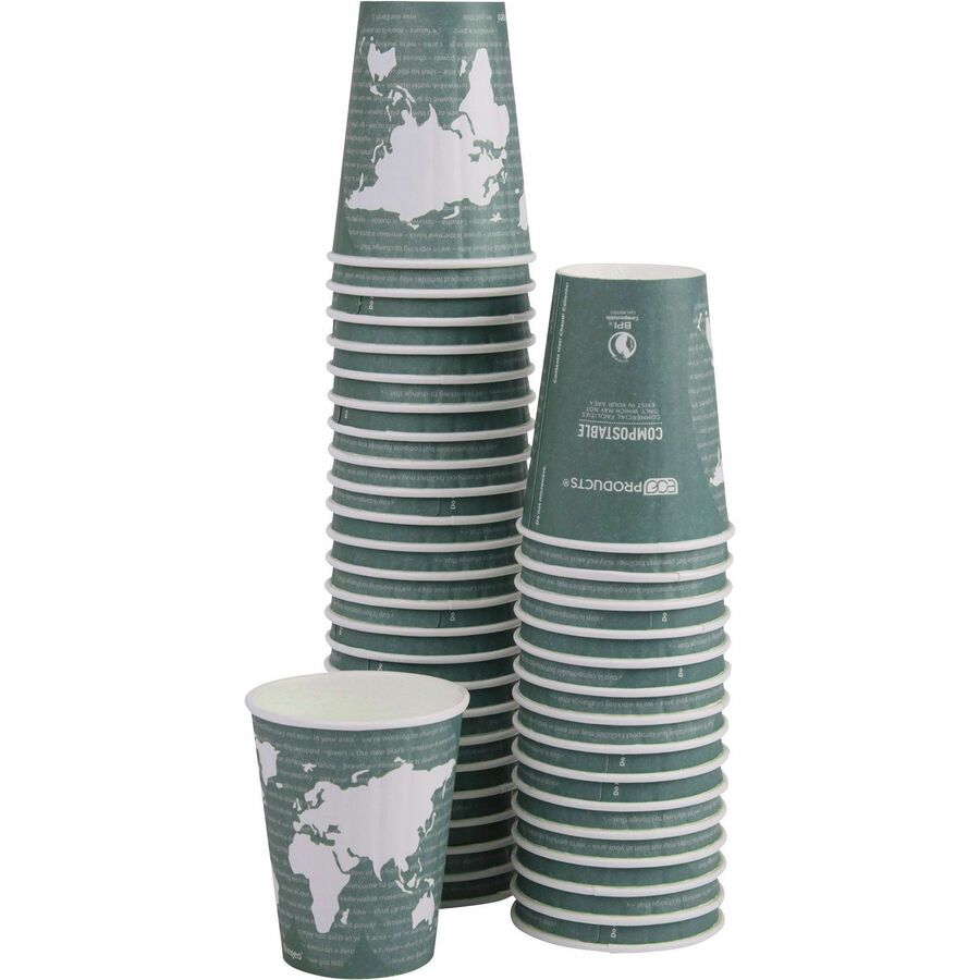 Eco-Products 12 oz World Art Insulated Hot Beverage Cups
