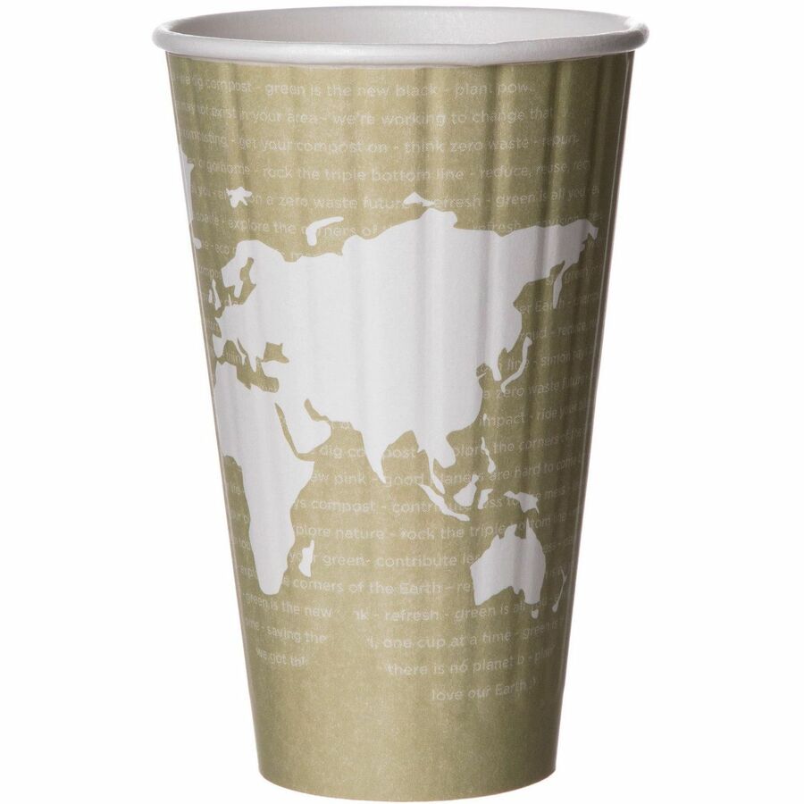 Eco-Products 16 oz World Art Insulated Hot Beverage Cups
