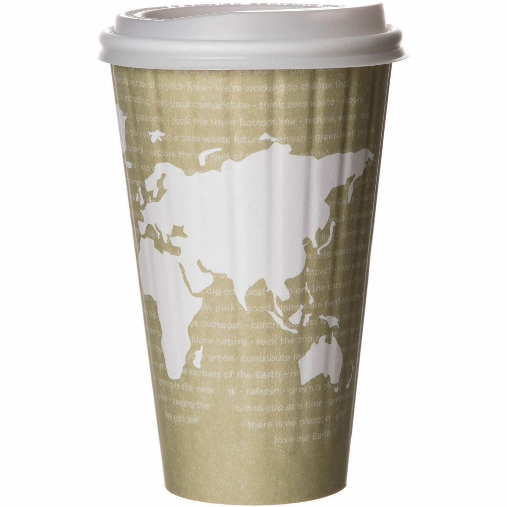 Eco-Products 16 oz World Art Insulated Hot Beverage Cups