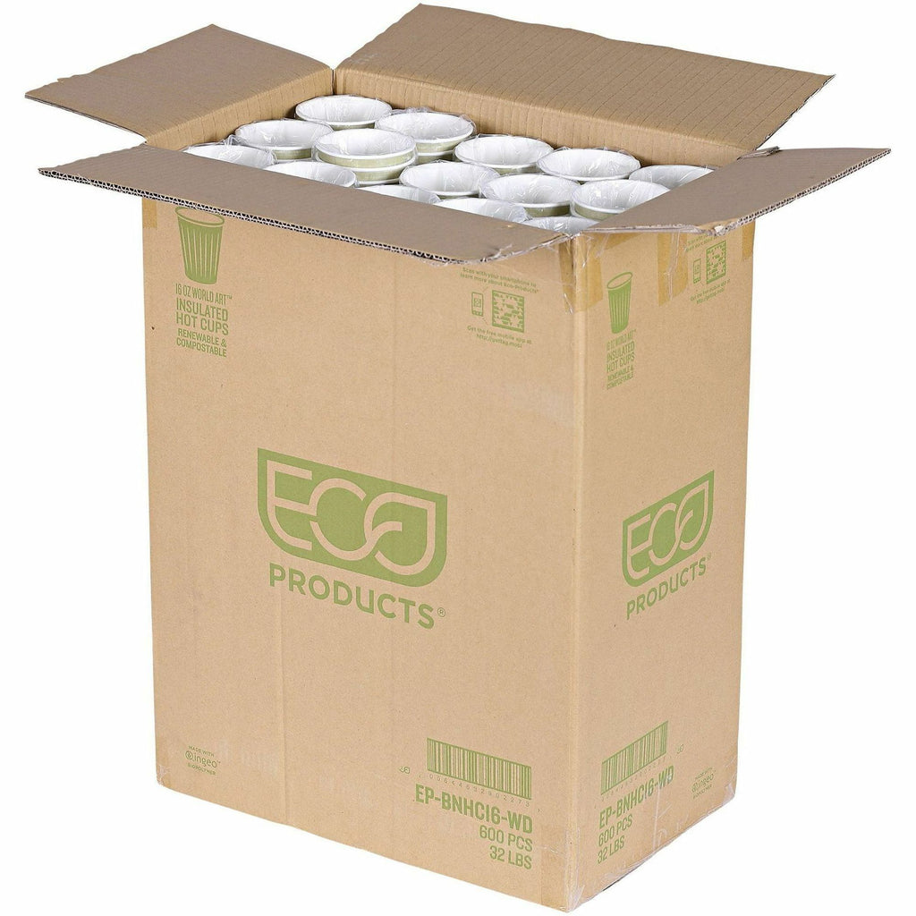 Eco-Products 16 oz World Art Insulated Hot Beverage Cups