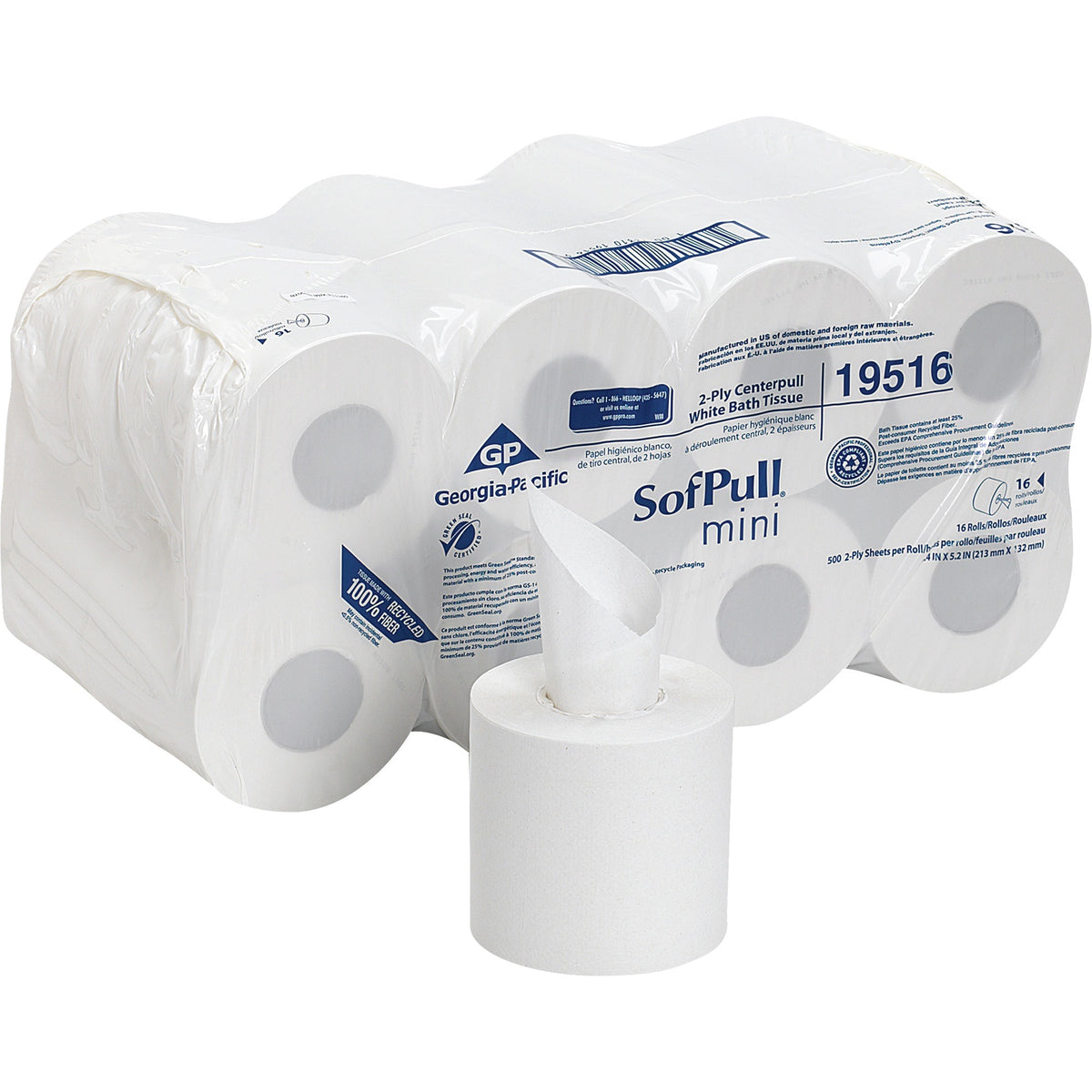 SofPull Centerpull Mini Toilet Paper