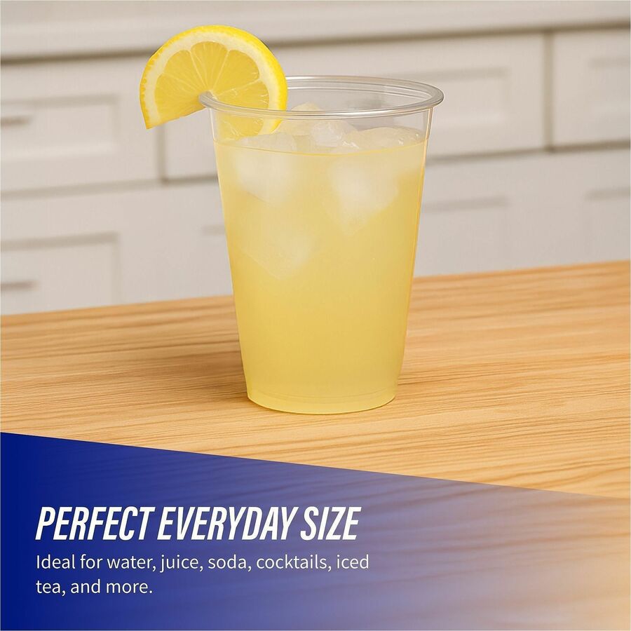 Genuine Joe 16 oz Clear Plastic Cups