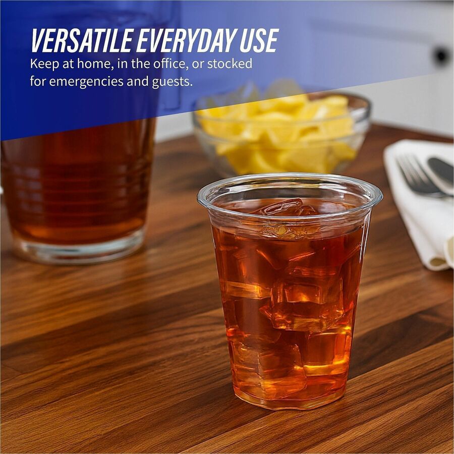Genuine Joe 16 oz Clear Plastic Cups