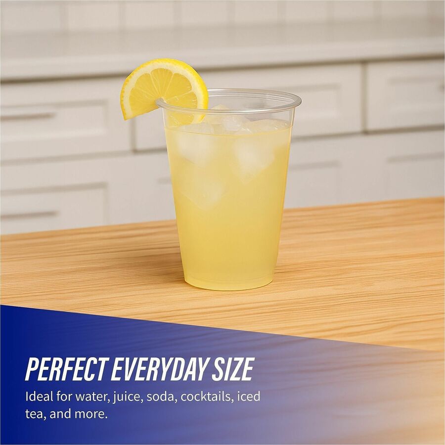 Genuine Joe 12 oz Clear Plastic Cups