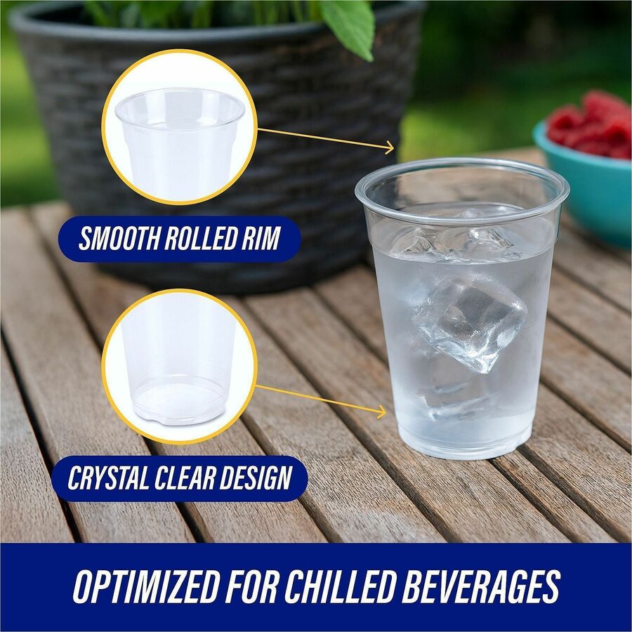 Genuine Joe 9 oz Clear Plastic Cups
