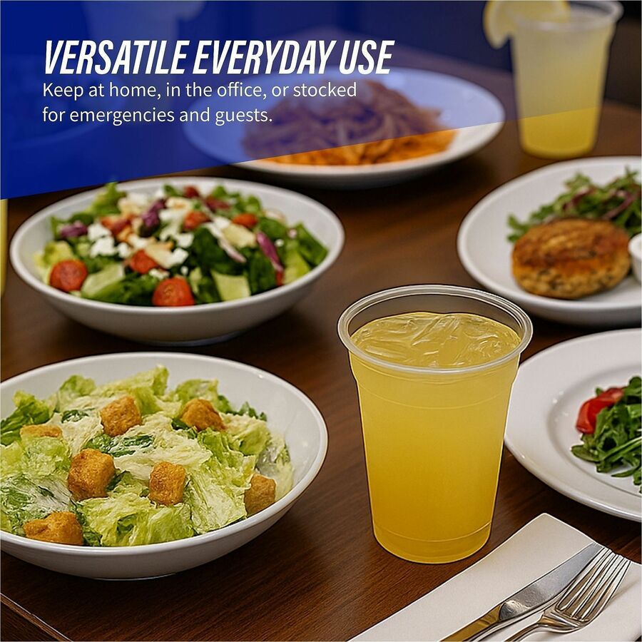 Genuine Joe 9 oz Clear Plastic Cups