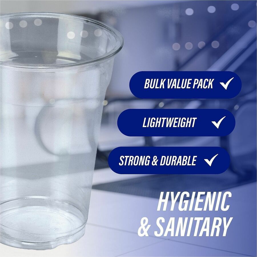 Genuine Joe 9 oz Clear Plastic Cups