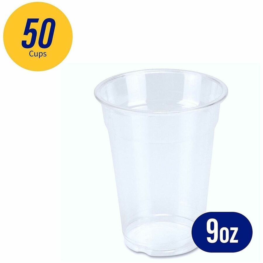 Genuine Joe 9 oz Clear Plastic Cups