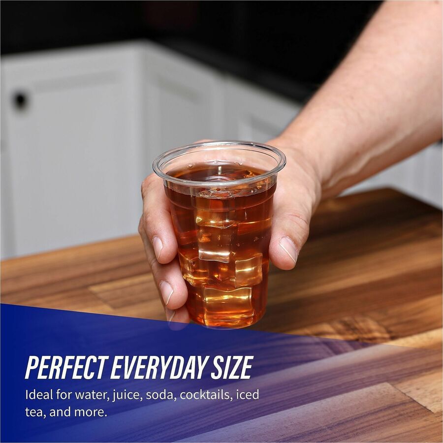 Genuine Joe 9 oz Clear Plastic Cups