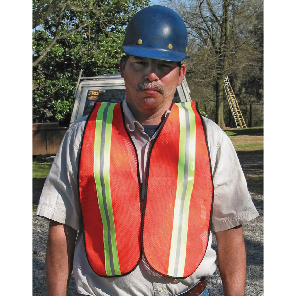Crews Reflective Fluorescent Safety Vest