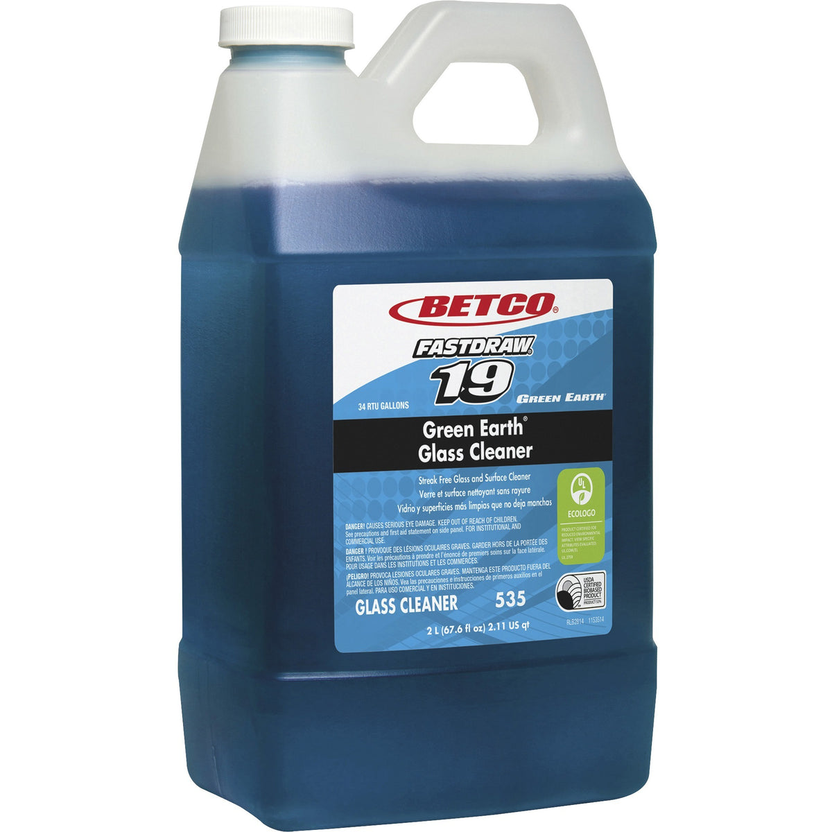 Betco Green Earth FastDraw 19 Glass Cleaner