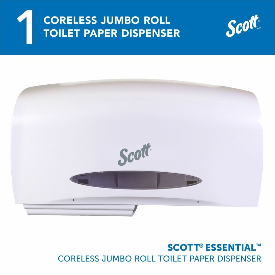 Scott Essential Coreless Jumbo Roll Toilet Paper Dispenser