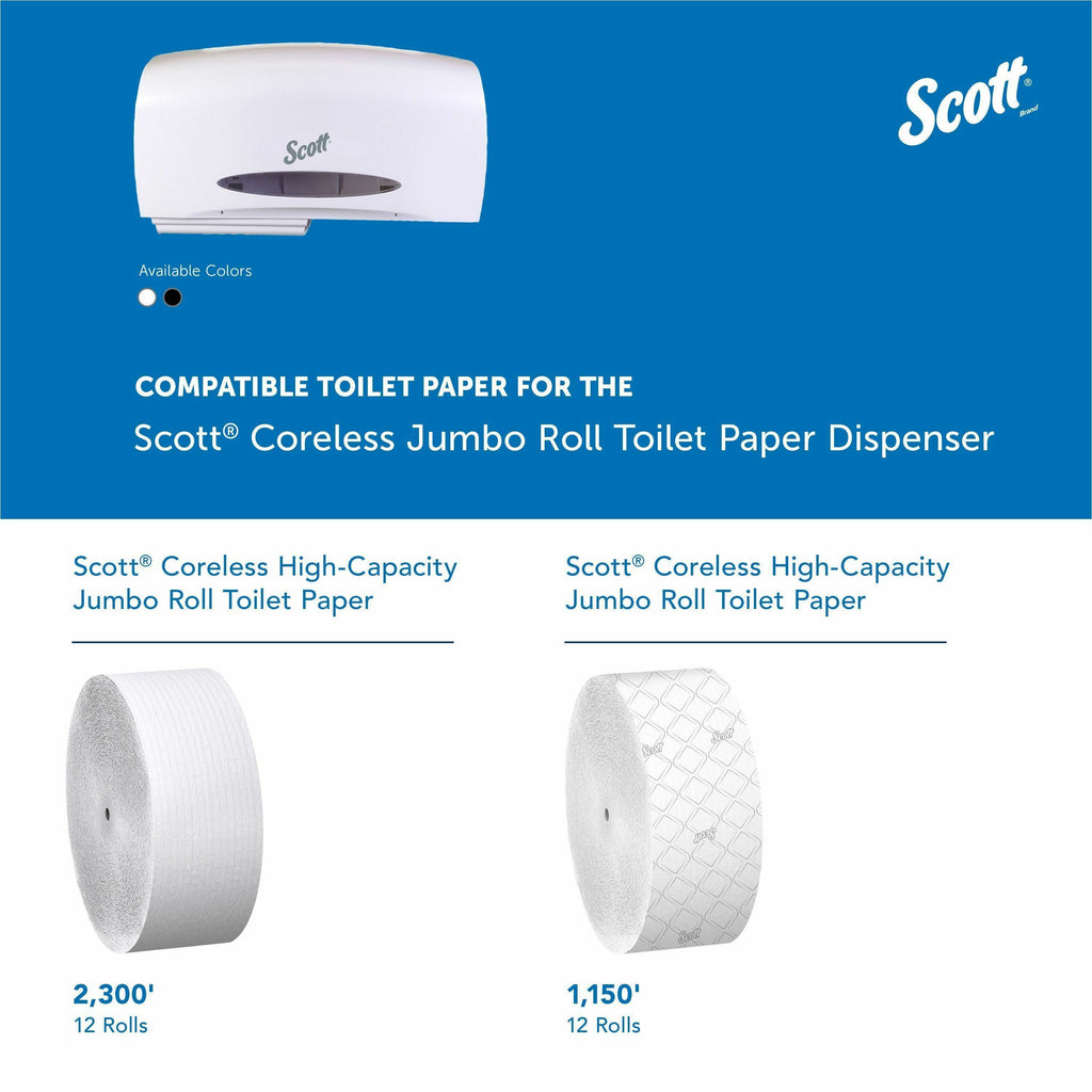 Scott Essential Coreless Jumbo Roll Toilet Paper Dispenser