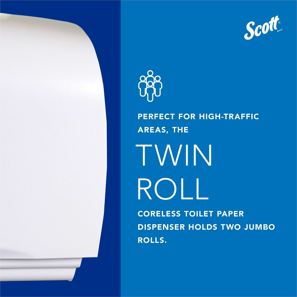 Scott Essential Coreless Jumbo Roll Toilet Paper Dispenser