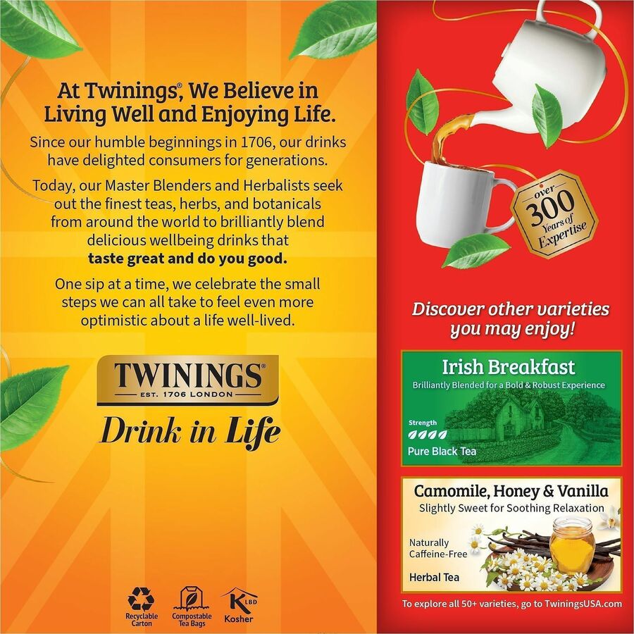 Twinings of London English Breakfast Black Tea Bag