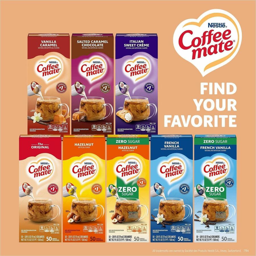 Coffee mate Vanilla Caramel Nondairy Liquid Creamer Singles