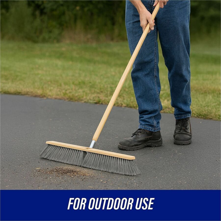 Genuine Joe Wood Handle with Threaded Metal Tip