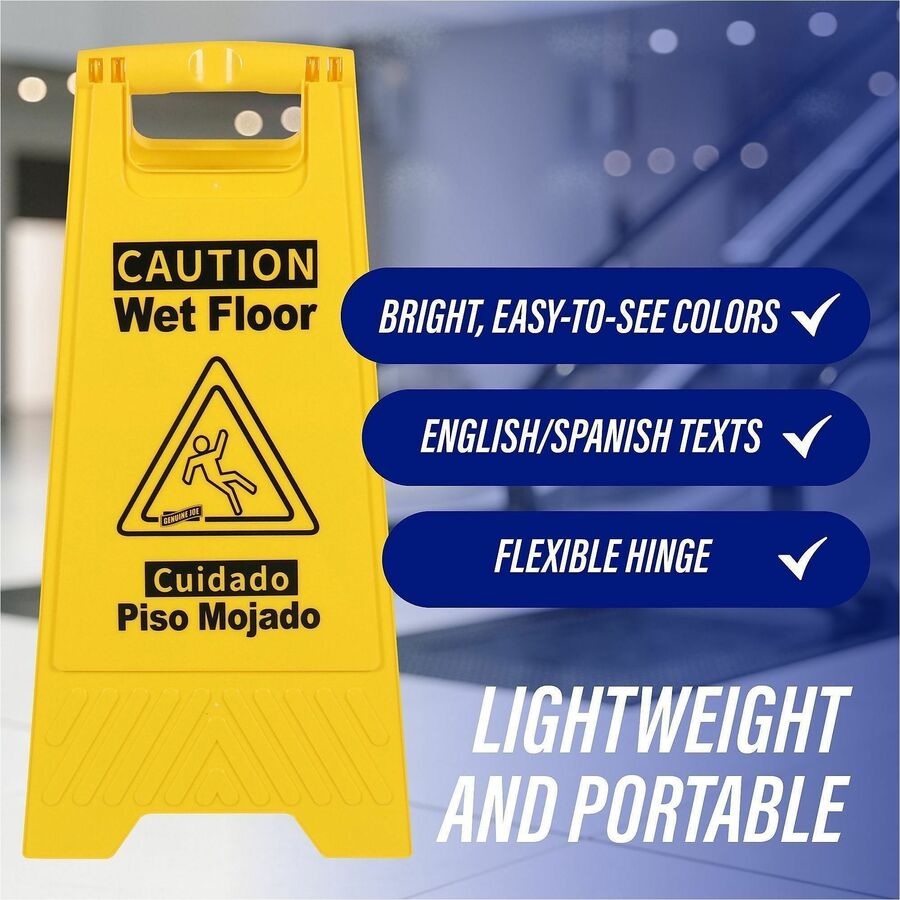 Genuine Joe Universal Graphic Wet Floor Sign