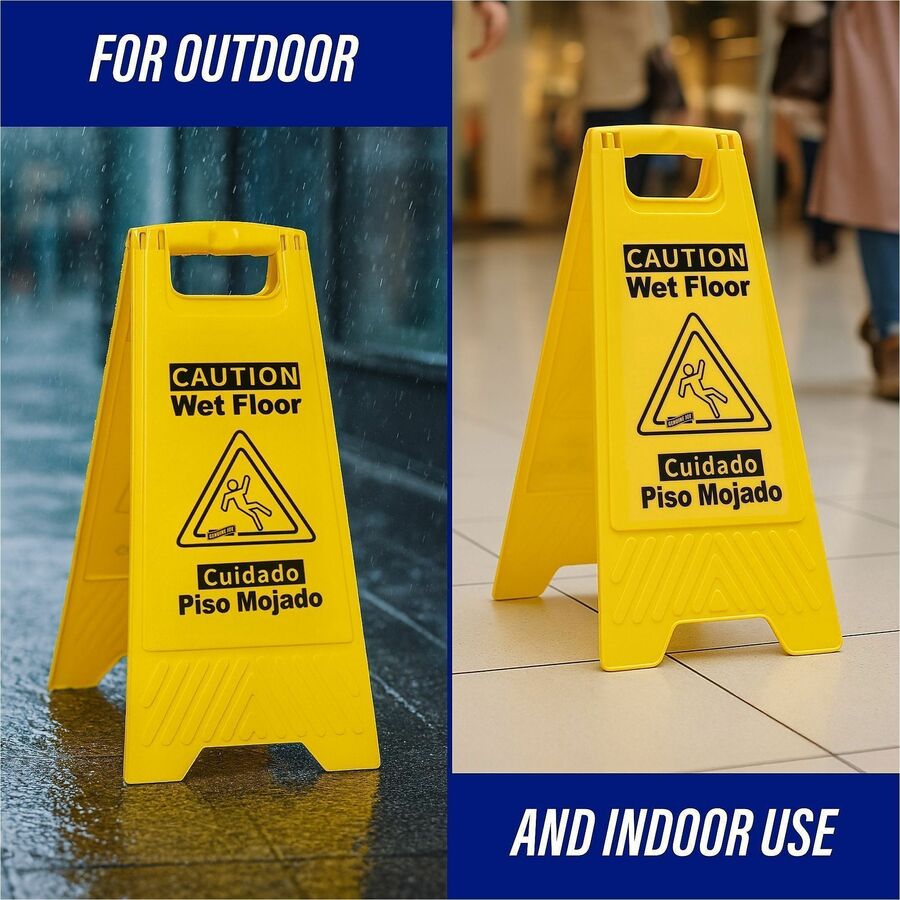 Genuine Joe Universal Graphic Wet Floor Sign