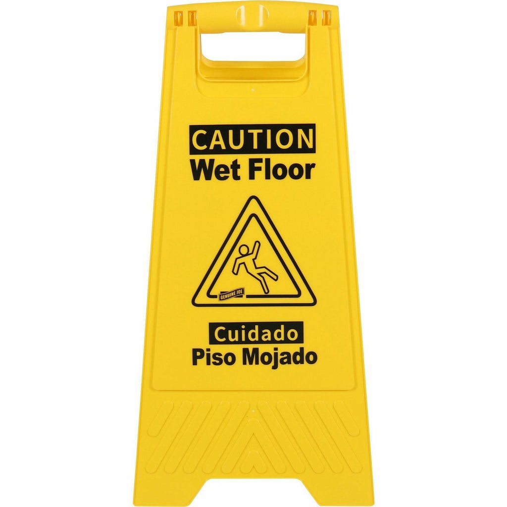 Genuine Joe Universal Graphic Wet Floor Sign