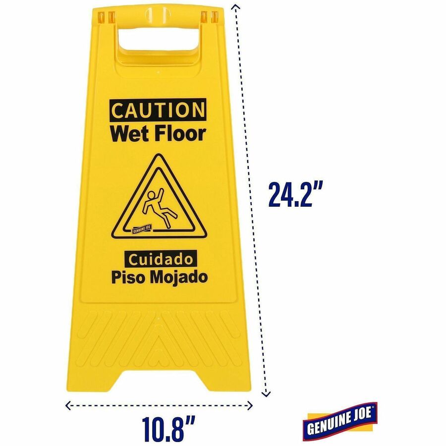 Genuine Joe Universal Graphic Wet Floor Sign