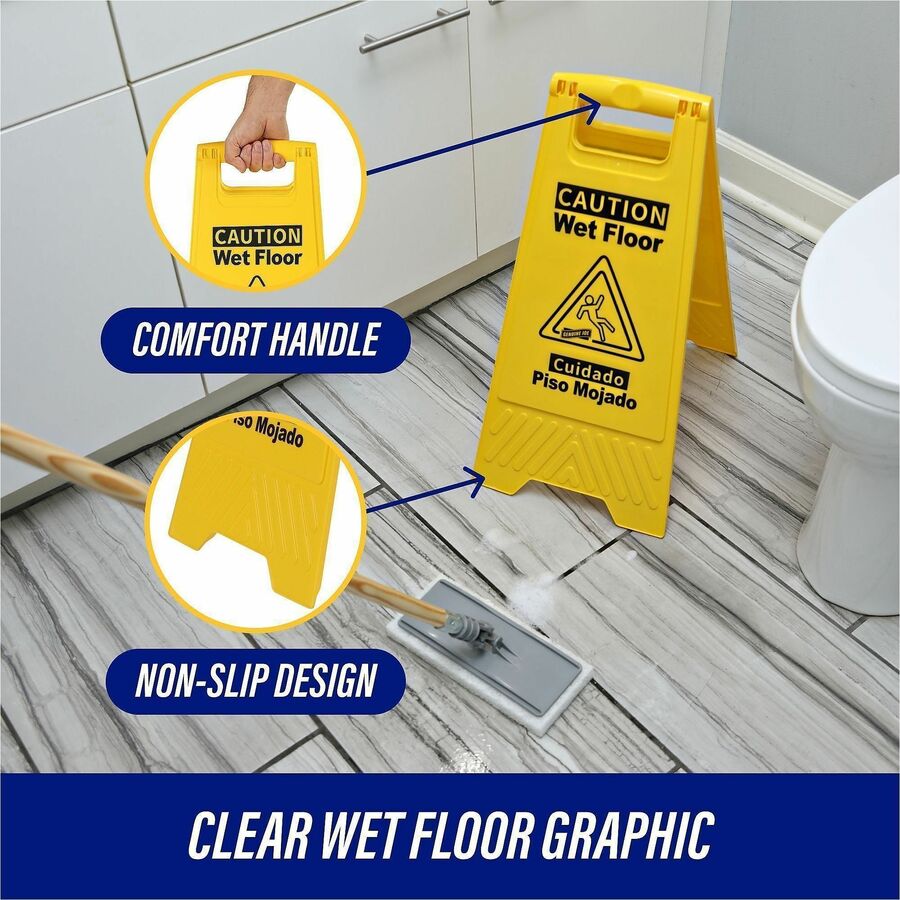 Genuine Joe Universal Graphic Wet Floor Sign