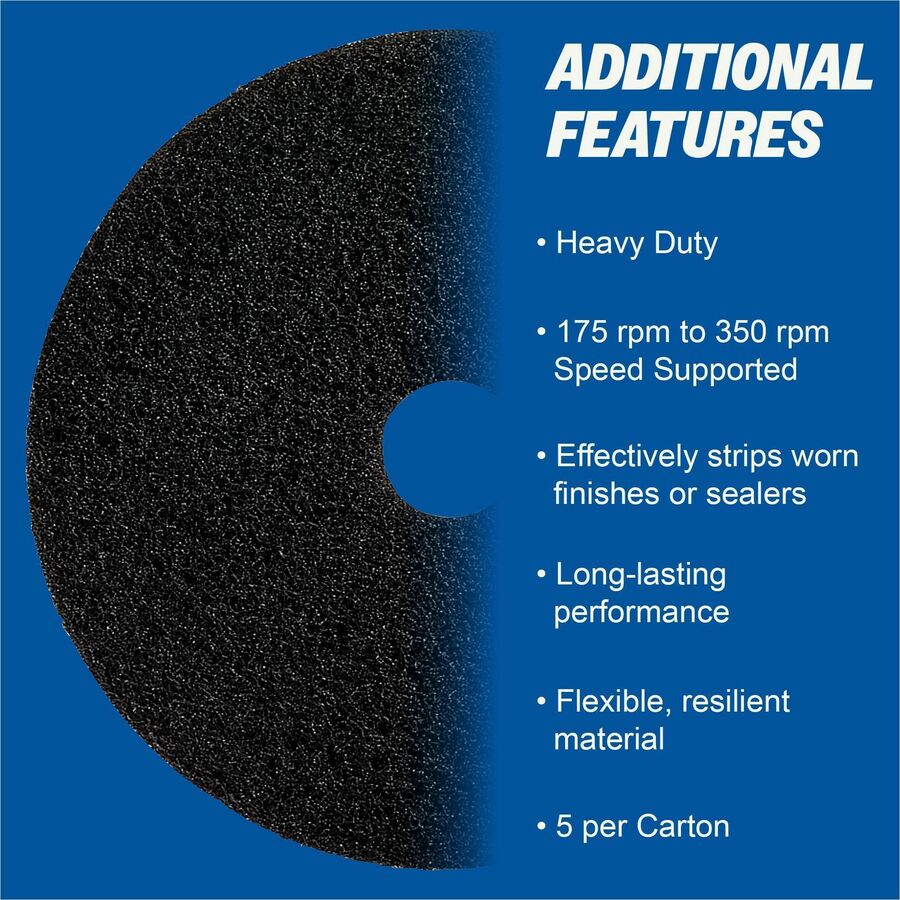 Genuine Joe Black Floor Stripping Pad