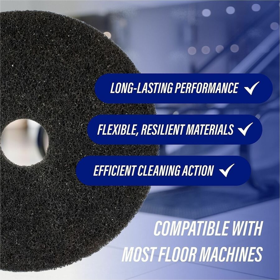 Genuine Joe Black Floor Stripping Pad