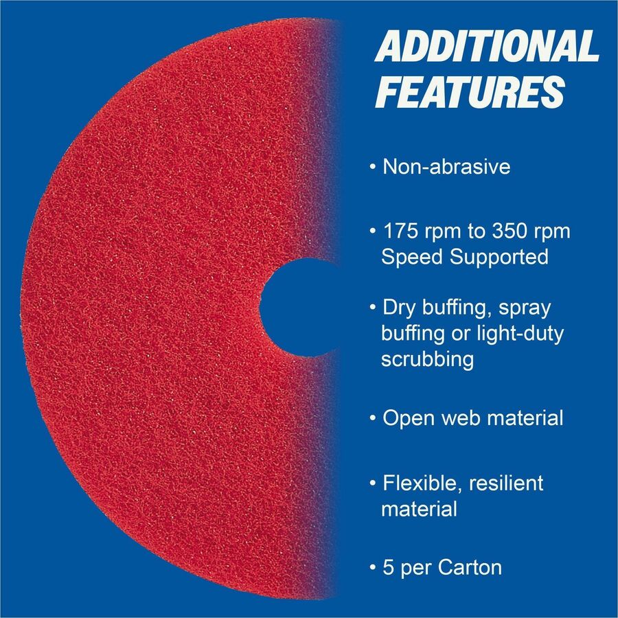 Genuine Joe Red Buffing Floor Pad