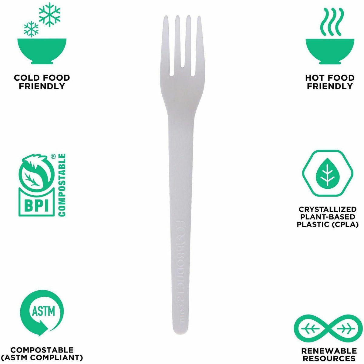 Eco-Products 6" Plantware High-heat Forks