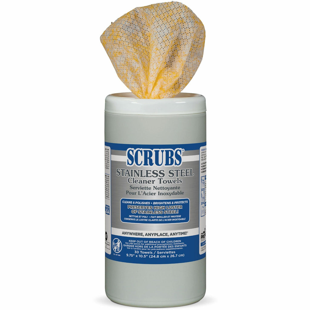 SCRUBS Stainless Steel Cleaner Wipes